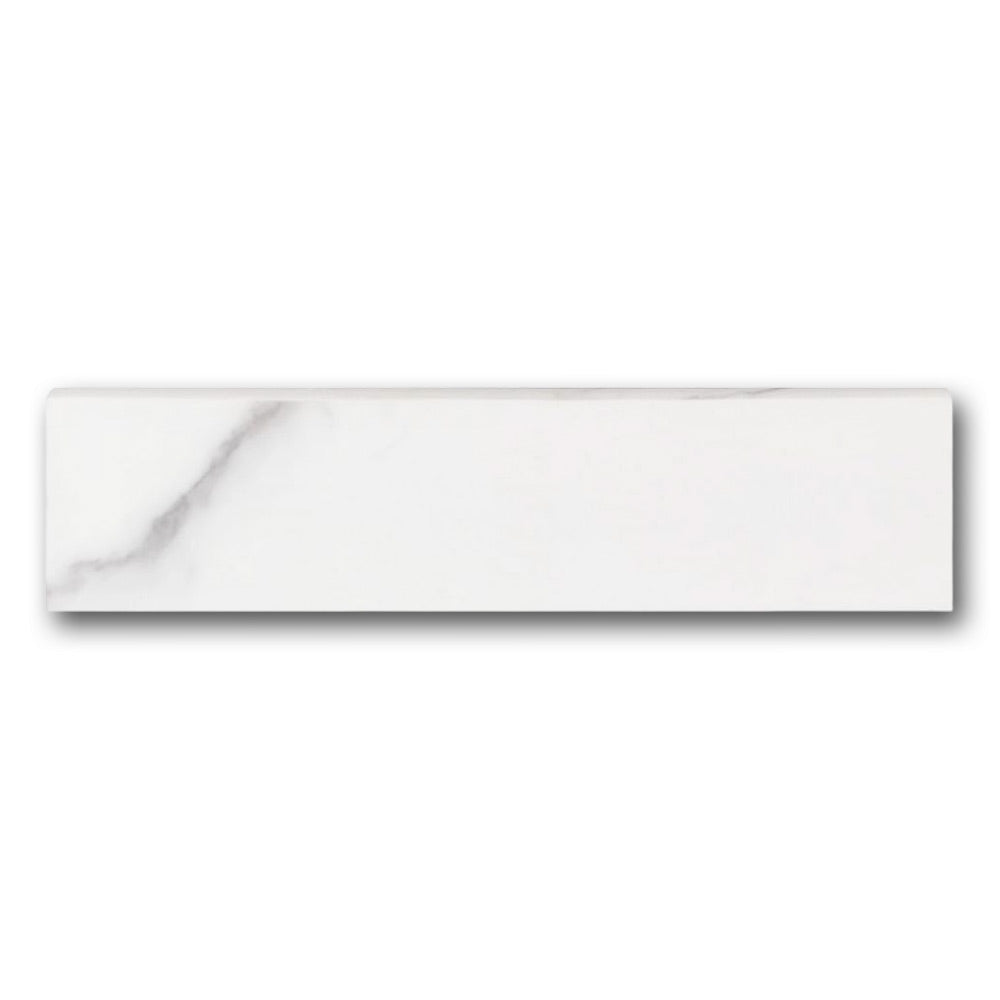 Famea Statuario Soft Bullnose 3x12 Molding Trim