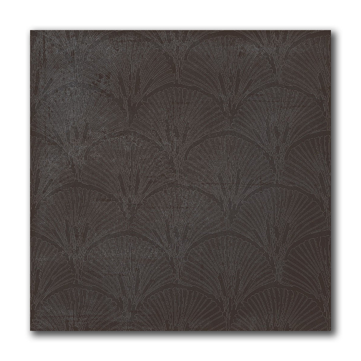 8x8 Ossidiana Nera Filigrane Glossy Ceramic Wall Tile