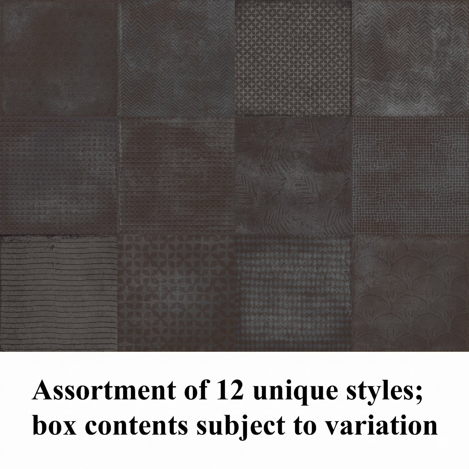 8x8 Ossidiana Nera Filigrane Glossy Ceramic Wall Tile - American Tile Depot