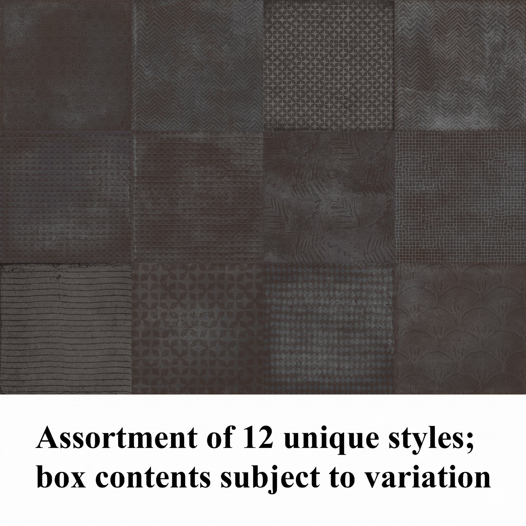 8x8 Ossidiana Nera Filigrane Glossy Ceramic Wall Tile - American Tile Depot