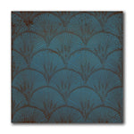 8x8 Zaffiro Blu Filigrane Glossy Ceramic Wall Tile - American Tile Depot