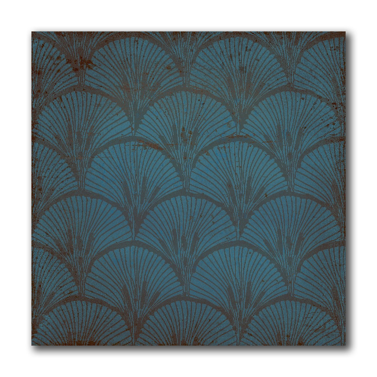 8x8 Zaffiro Blu Filigrane Glossy Ceramic Wall Tile - American Tile Depot