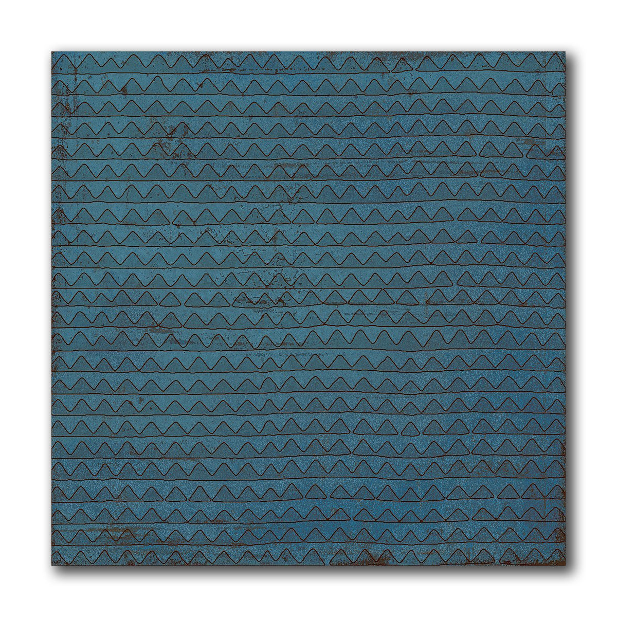 8x8 Zaffiro Blu Filigrane Glossy Ceramic Wall Tile - American Tile Depot