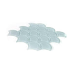 Fish Scale Turquoise Glossy Glass Mosaic Tile Fish Scale Turquoise Glossy Glass Mosaic Tile - American Tile Depot
