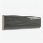 3x12 Flux Dark Gray Ceramic Bullnose Tile 3x12 Flux Dark Gray Ceramic Bullnose Tile - American Tile Depot