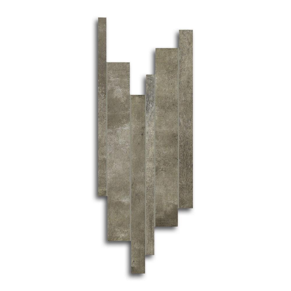 Forme Gris Modulo Listello Linear Porcelain Mosaic Tile Forme Gris Modulo Listello Linear Porcelain Mosaic Tile - American Tile Depot