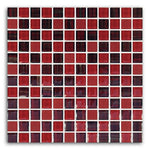 Garnet Square Glass Mosaic Wall Tile Garnet Square Glass Mosaic Wall Tile - American Tile Depot