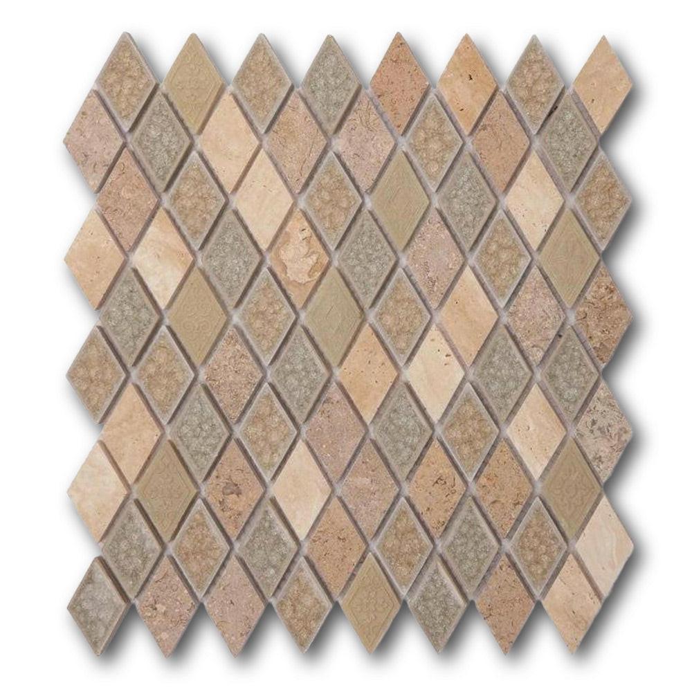 Garnet Swiss Diamond Mosaic Wall Tile Garnet Swiss Diamond Mosaic Wall Tile - American Tile Depot