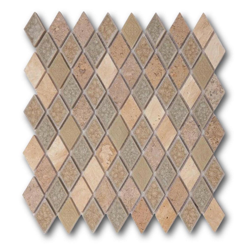 Garnet Swiss Diamond Mosaic Wall Tile Garnet Swiss Diamond Mosaic Wall Tile - American Tile Depot