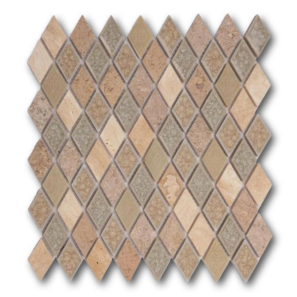 Garnet Swiss Diamond Mosaic Wall Tile Garnet Swiss Diamond Mosaic Wall Tile - American Tile Depot