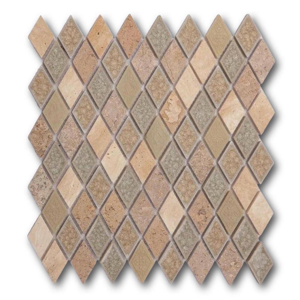 Garnet Swiss Diamond Mosaic Wall Tile Garnet Swiss Diamond Mosaic Wall Tile - American Tile Depot