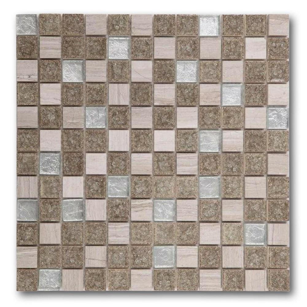 Garnet Swiss Grey New Square Mosaic Wall Tile Garnet Swiss Grey New Square Mosaic Wall Tile - American Tile Depot