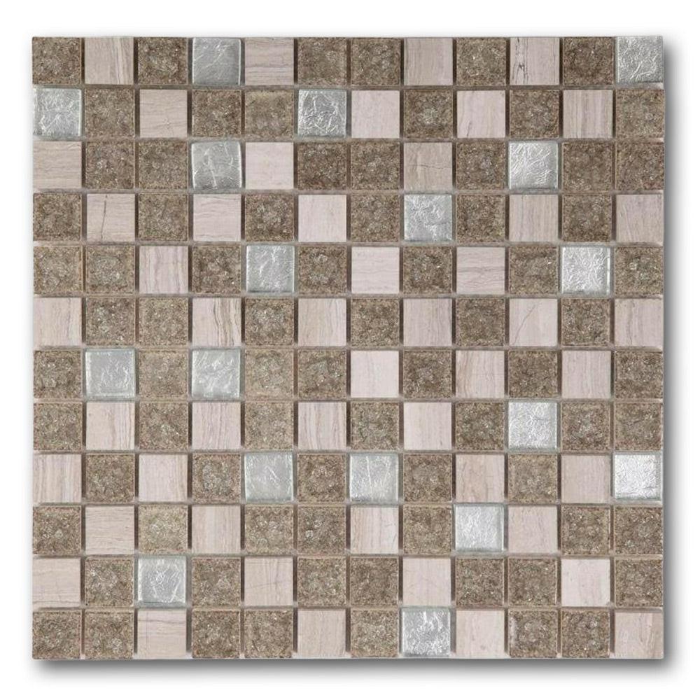 Garnet Swiss Grey New Square Mosaic Wall Tile Garnet Swiss Grey New Square Mosaic Wall Tile - American Tile Depot