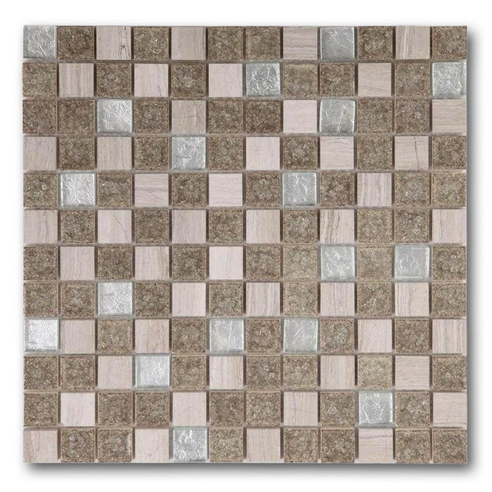 Garnet Swiss Grey New Square Mosaic Wall Tile Garnet Swiss Grey New Square Mosaic Wall Tile - American Tile Depot