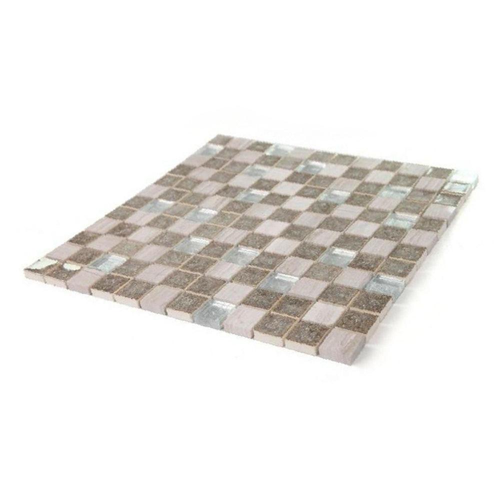 Garnet Swiss Grey New Square Mosaic Wall Tile Garnet Swiss Grey New Square Mosaic Wall Tile - American Tile Depot