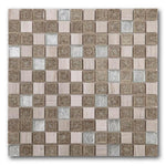 Garnet Swiss Grey New Square Mosaic Wall Tile Garnet Swiss Grey New Square Mosaic Wall Tile - American Tile Depot