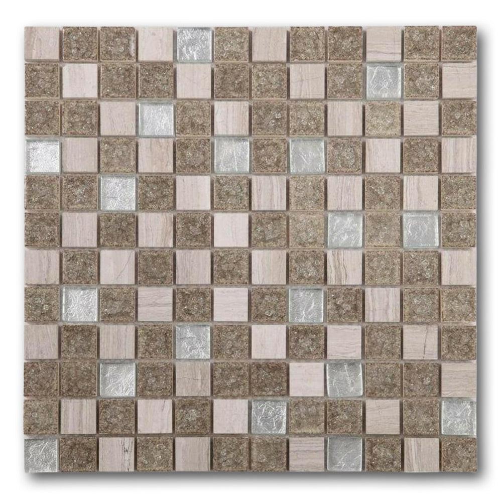 Garnet Swiss Grey New Square Mosaic Wall Tile Garnet Swiss Grey New Square Mosaic Wall Tile - American Tile Depot