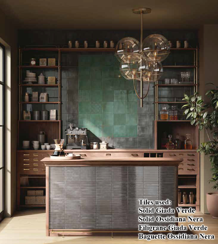 8x8 Giada Verde Solid Glossy Ceramic Wall Tile 8x8 Giada Verde Solid Glossy Ceramic Wall Tile - American Tile Depot