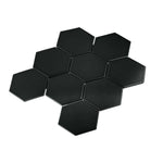 Gio Black Matte 4" Hexagon Porcelain Mosaic Tile Gio Black Matte 4" Hexagon Porcelain Mosaic Tile - American Tile Depot