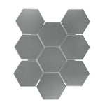 Gio Gray Matte 4" Hexagon Porcelain Mosaic Tile Gio Gray Matte 4" Hexagon Porcelain Mosaic Tile - American Tile Depot