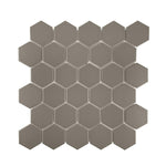Gio Taupe Matte 2" Hexagon Porcelain Mosaic Tile Gio Taupe Matte 2" Hexagon Porcelain Mosaic Tile - American Tile Depot