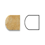 Gold / Yellow Travertine Honed 1x12 Dome Liner Gold / Yellow Travertine Honed 1x12 Dome Liner - American Tile Depot