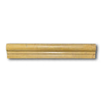 Gold / Yellow Travertine Polished OG-1 Chair Rail Molding Trim Gold / Yellow Travertine Polished OG-1 Chair Rail Molding Trim - American Tile Depot