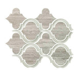 Grace Grey Arabesque Waterjet Mosaic Wall Tile Grace Grey Arabesque Waterjet Mosaic Wall Tile - American Tile Depot