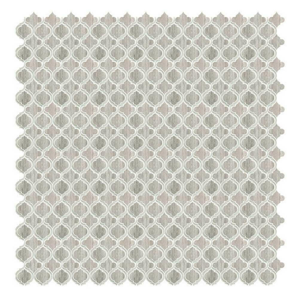 Grace Grey Arabesque Waterjet Mosaic Wall Tile Grace Grey Arabesque Waterjet Mosaic Wall Tile - American Tile Depot