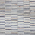 Groove Italian Blue Linear Marble Mosaic Tile Groove Italian Blue Linear Marble Mosaic Tile - American Tile Depot