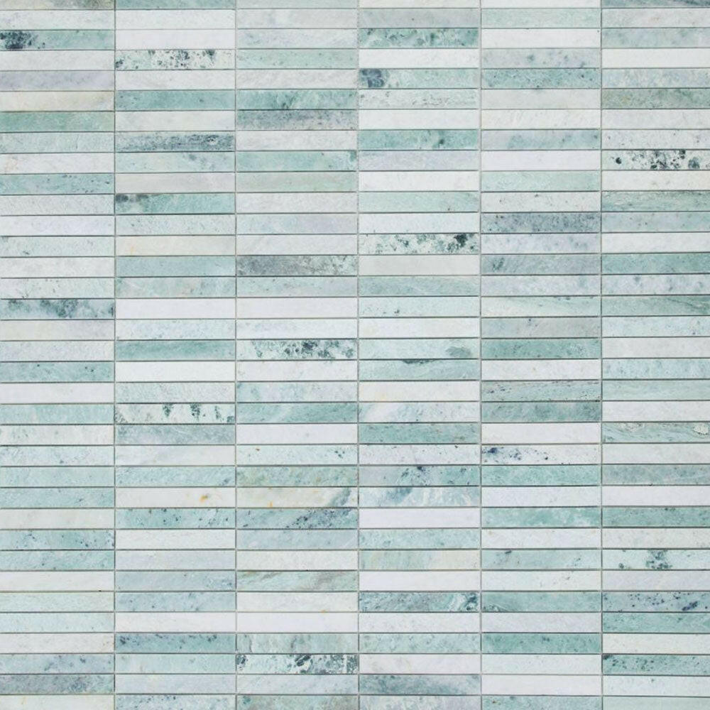 Groove Jade Linear Marble Mosaic Tile Groove Jade Linear Marble Mosaic Tile - American Tile Depot