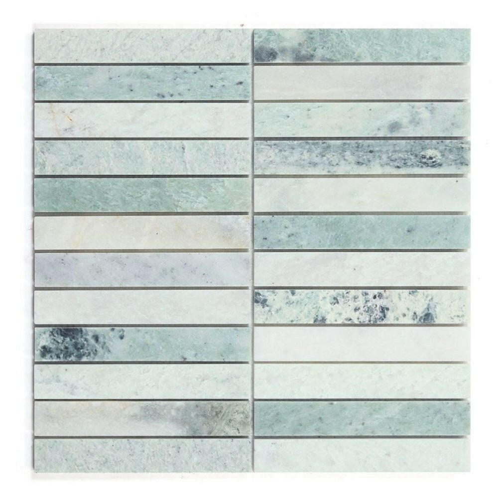Groove Jade Linear Marble Mosaic Tile Groove Jade Linear Marble Mosaic Tile - American Tile Depot