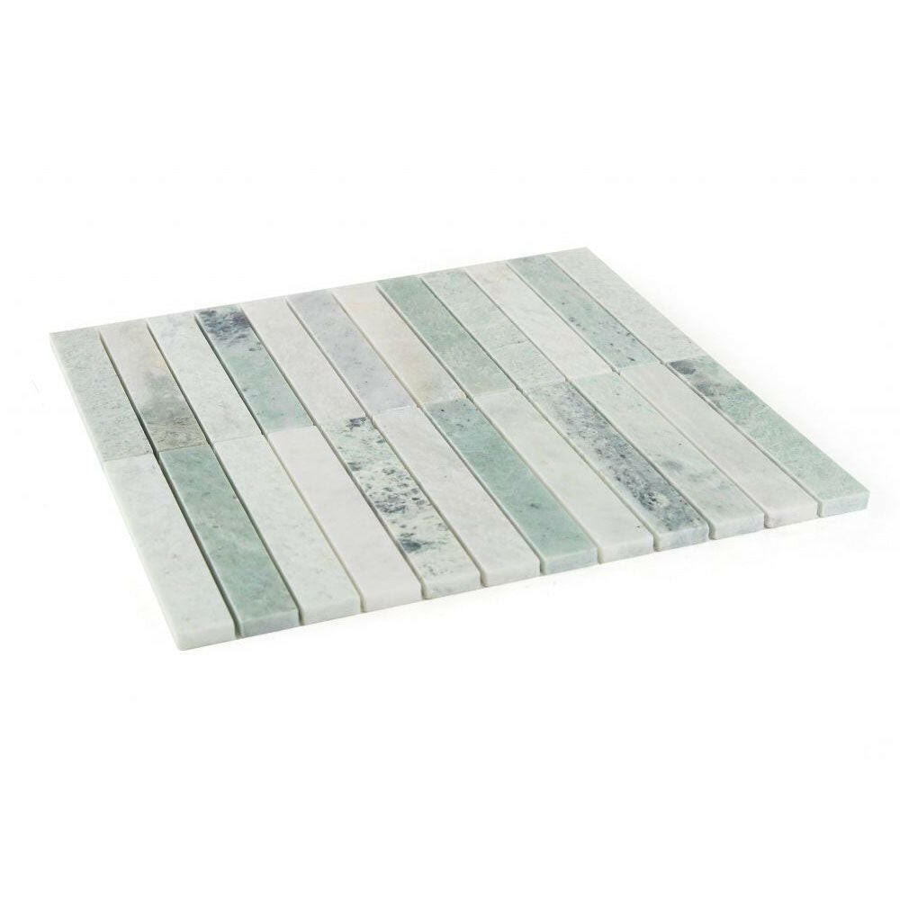 Groove Jade Linear Marble Mosaic Tile Groove Jade Linear Marble Mosaic Tile - American Tile Depot