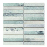 Groove Jade Linear Marble Mosaic Tile Groove Jade Linear Marble Mosaic Tile - American Tile Depot
