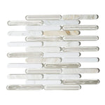 Grove Calacatta Gold Linear Glass Mosaic Wall Tile Grove Calacatta Gold Linear Glass Mosaic Wall Tile - American Tile Depot
