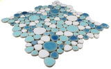 Venus Noon Jewel Iris Pebble Porcelain Mosaic Tile