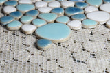 Venus Noon Jewel Iris Pebble Porcelain Mosaic Tile