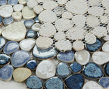 Venus Night Ocean Pebble Porcelain Mosaic Tile