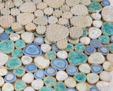 Venus Noon Sea Pebble Porcelain Mosaic Tile