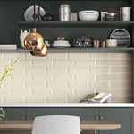 CLEARANCE - 4×12 Hawthrone Refined White Beveled Glossy Ceramic Wall Tile - American Tile Depot