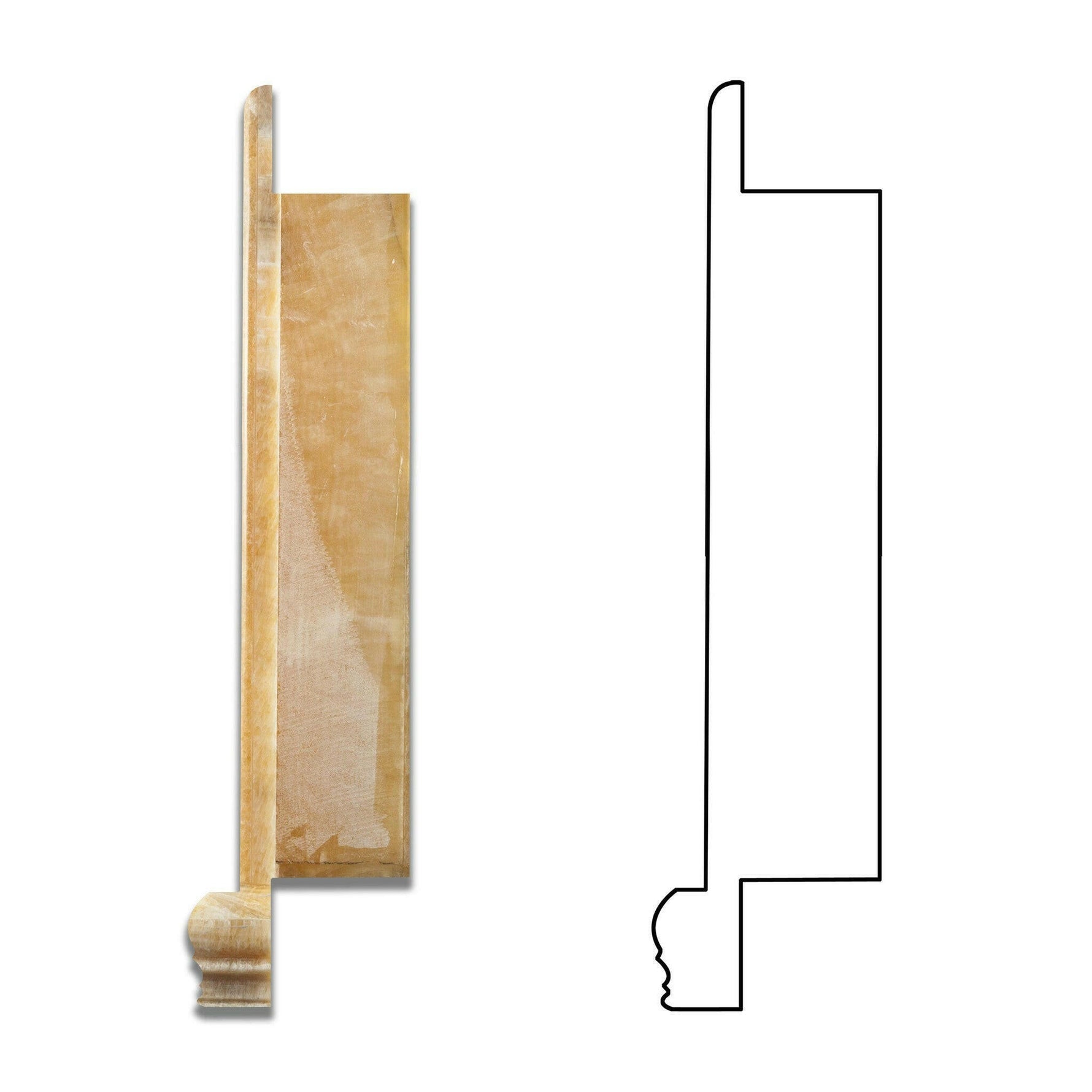 Honey Onyx Hand-Made Custom Shampoo Niche / Shelf - LARGE - Polished Honey Onyx Hand-Made Custom Shampoo Niche / Shelf - LARGE - Polished - American Tile Depot