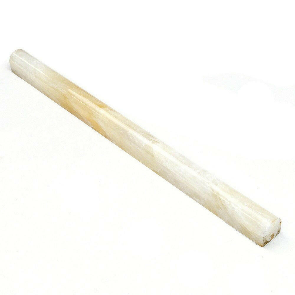 Honey Onyx Polished 1/2x12 Pencil Liner Honey Onyx Polished 1/2x12 Pencil Liner - American Tile Depot