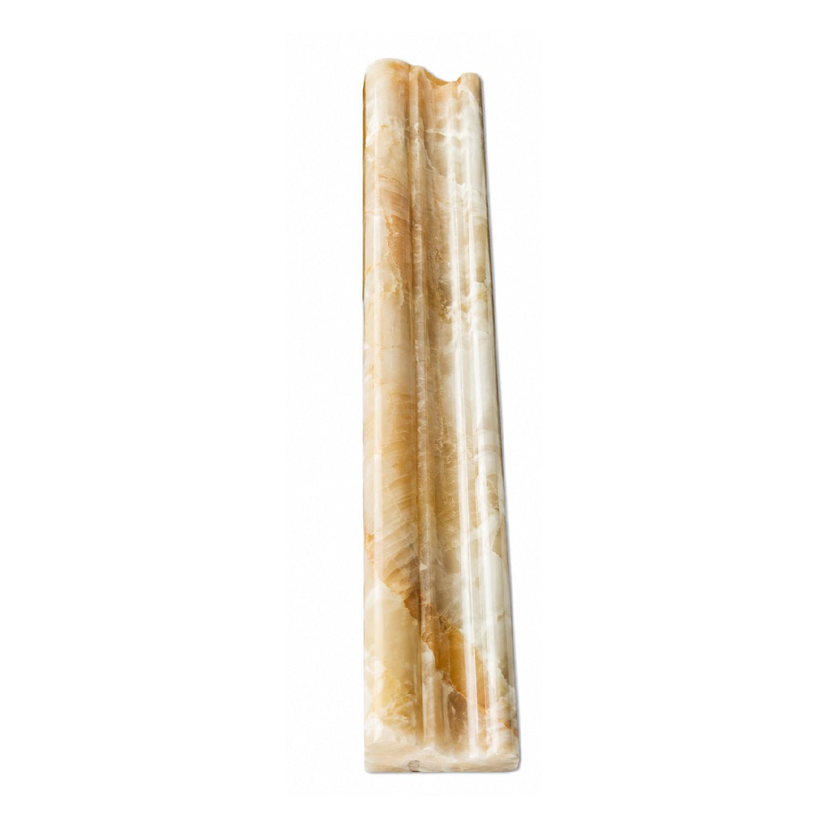 Honey Onyx Polished 2x12 Crown Mercer Molding Trim