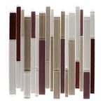 Horizon Merlot Linear Glass Mosaic Tile Horizon Merlot Linear Glass Mosaic Tile - American Tile Depot