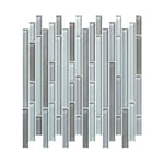 Horizon Sunset Grey Goose Linear Glass Mosaic Wall Tile Horizon Sunset Grey Goose Linear Glass Mosaic Wall Tile - American Tile Depot