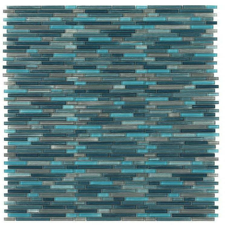 Horizon Sunset Rain Heavy Glossy Linear Glass Mosaic Tile Horizon Sunset Rain Heavy Glossy Linear Glass Mosaic Tile - American Tile Depot