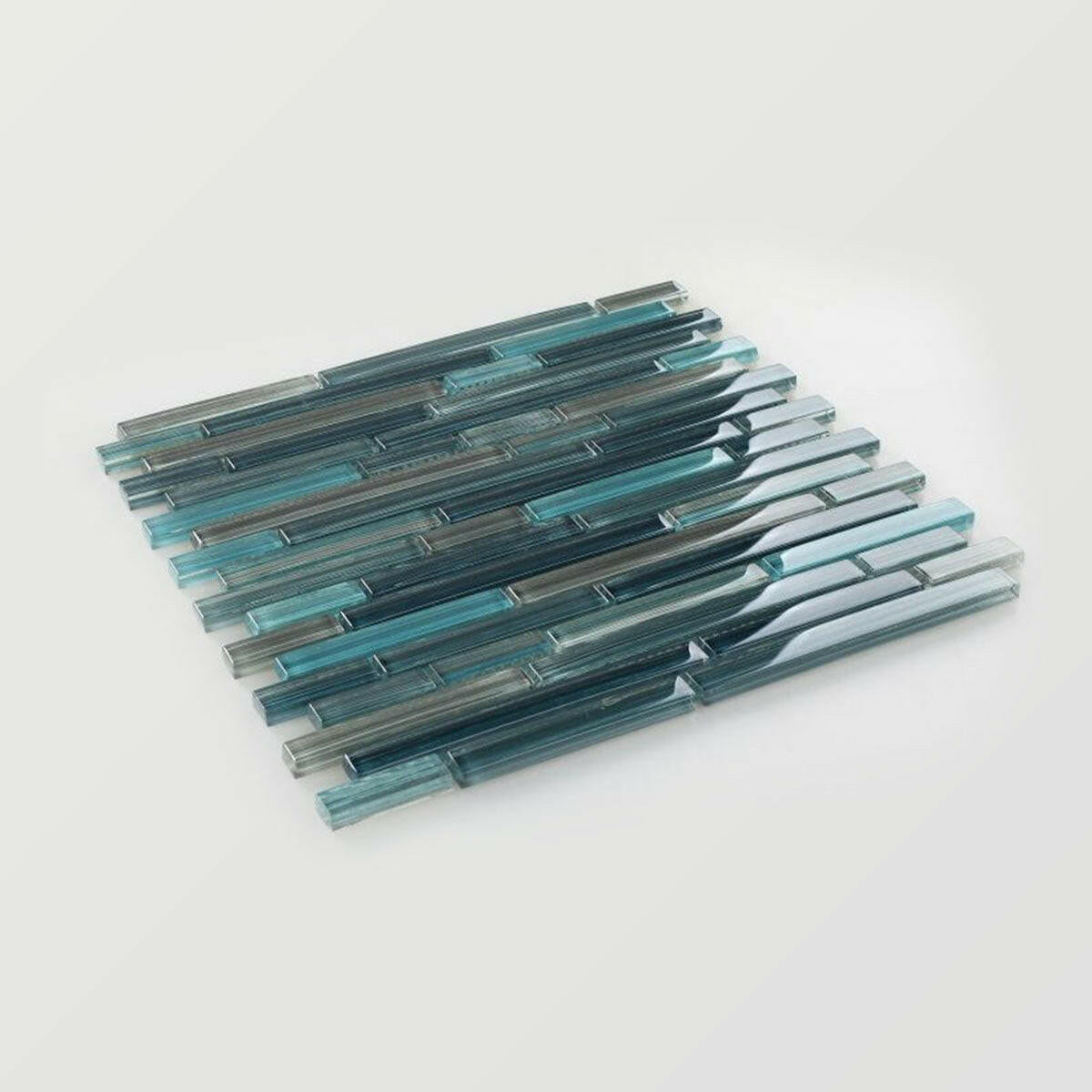 Horizon Sunset Rain Heavy Glossy Linear Glass Mosaic Tile Horizon Sunset Rain Heavy Glossy Linear Glass Mosaic Tile - American Tile Depot