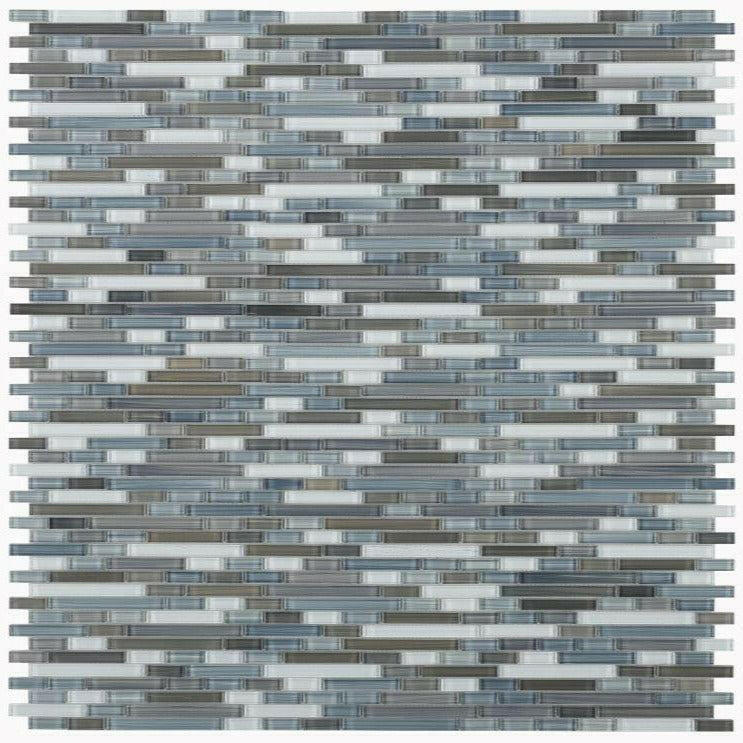 Horizon Sunset Rain Sky Glossy Linear Glass Mosaic Wall Tile Horizon Sunset Rain Sky Glossy Linear Glass Mosaic Wall Tile - American Tile Depot