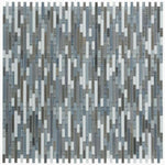 Horizon Sunset Rain Sky Glossy Linear Glass Mosaic Wall Tile Horizon Sunset Rain Sky Glossy Linear Glass Mosaic Wall Tile - American Tile Depot