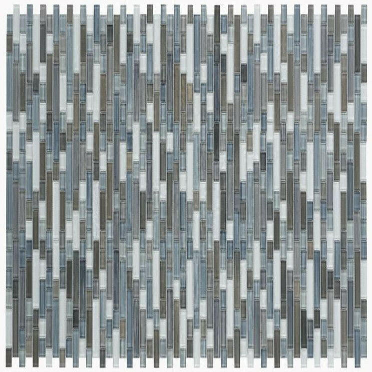 Horizon Sunset Rain Sky Glossy Linear Glass Mosaic Wall Tile Horizon Sunset Rain Sky Glossy Linear Glass Mosaic Wall Tile - American Tile Depot